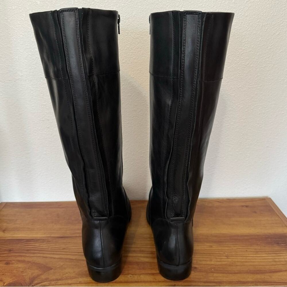 New! Retail $200 Corso Como Black Leather Tall Boots Size 9.5M​​ - Picture 3 of 11